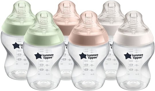 مجموعة زجاجات رضاعة كلوزر تو نيتشر من تومي تيبي للأطفال منذ الولادة، ‏260 ملل × 6 قطع image number 2